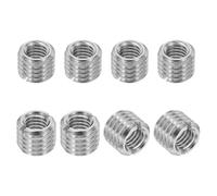 PATIKIL Adaptadores de Rosca de Acero Inoxidable 316 para Reducción de Tuerca, 8Pcs M12 X 1.75 Macho A M8 X 1.25 Hembra Tuerca de Inserción de Reparación Conversión 10mm