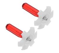 PATIKIL Aire Acondicionador Aleta Peine, 2 Uds AC Bobina Limpiador Aleta Enderezador Cepillo Condensador Bobina Radiador Reparación Herramienta para AC Unidad Refrigerador Evaporador, Rojo