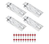 PATIKIL Aire Acondicionador Pared Montaje Soporte, 2 Par Interior Interna Unidad Universal Colgante Placa Gancho Apoyo Soporte Placa Parte Accesorios para HVAC