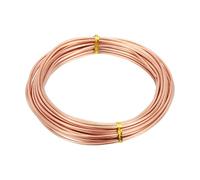 PATIKIL Alambre de Cobre Blando al 99,9%, Calibre 10/2,5 mm de Diámetro, 34 Pies/10,3 M, Bobina de 1 Libra, Alambre de Cobre Puro para Hacer Joyas, Abalorios, Plantas de Jardín