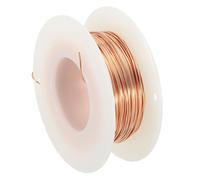 PATIKIL Alambre de Entrenamiento de Bonsái de 0.5 mm x 98Ft Alambre Floral de Tallos de Cobre Puro 99.9% Cobre 1Pcs