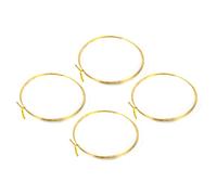 PATIKIL Alambre de Latón Semiduro, 4 Piezas de Calibre 32/0,2 mm de Diámetro, Carrete de 10 M/32,8 Pies de Alambre Puro para Hacer Joyas, Bisutería y Plantas de Jardín