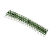 PATIKIL Alambre Para Tallos Florales Calibre 22 16" 100 Pcs Accesorios De Tallos Artificiales De Hierro Envuelto En Papel Para Ramos DIY Y Decoración Artesanal Verde Oscuro