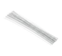 PATIKIL Alambre Para Tallos Florales Calibre 22 16", 100 Pcs Accesorios Para Tallos De Flores Artificiales De Hierro Envuelto En Papel Para Ramos DIY Y Decoración Artesanal, Blanco