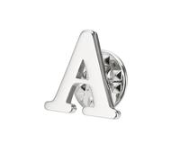 PATIKIL Alfiler de Letra A para Solapa, Broche de Letra Inicial Pin Personalizado de Alfabeto Clásico en Camisas, Vestidos, Sombrero, Bufanda Abrigos y Mochila, Tono Plateado