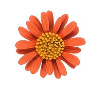 PATIKIL Alfiler de Margarita, Broche de Flor Alfiler de Solapa Girasol para Camisa Sombrero Cárdigan Suéter Decorar Alfiler de Corbata Broche de Embrague Joyería Regalos, Naranja