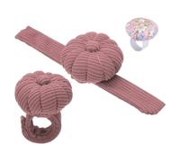 PATIKIL Alfiletero De Muñeca Con Forma De Calabaza, Alfiletero Con Anillo De Correa Elástica, Almacenamiento Portátil De Agujas De Bordado Para Tejer Manualidades, Rosa