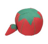 PATIKIL Alfiletero De Tomate De 4" OD, Alfiletero Con Fresa Esmeril Portátil Para Almacenamiento De Agujas De Bordado, Agujas De Tejer Manual, Palillos, Rojo