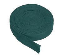 PATIKIL Algodón Sarga Cinta 20mm(3/4") 9m(10 Yardas) Algodón Cinta Bies Encuadernación Cinta Espiga Correas Adorno para Coser Regalo Envoltura Artesanía Bricolaje Oscuro Verde
