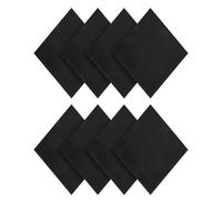 PATIKIL Almohadillas De Espuma Adhesiva 8 Piezas 100 X 100 X6mm Hoja De Espuma De Celdas Cerradas Neopreno Goma Autoadhesiva Almohadillas Antideslizantes Para Muebles Autos Altavoces Negro