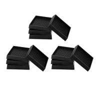 PATIKIL Almohadillas de Goma de 3 Pulgadas para Muebles, Paquete de 12 Posavasos Antideslizantes Cuadrados para Muebles, Tazas Antideslizantes, Negros