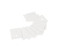 PATIKIL Alúmina Cerámica Hoja Refrigeración Almohadilla Aislante Hoja 30uds 4mm Agujero Alta Dureza para MOS Transistor 28x22x0,65mm (1,1x0,87x0,03")