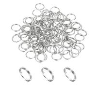 PATIKIL Anilla Partida Redonda, 100 Pcs 12 mm Pequeñas Anillas Partidas Con Doble Aro Para Cadenas De Llaves, Fabricación De Joyería, Manualidades DIY, Accesorios, Colgantes, Plateado