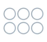 PATIKIL Anillo Adaptador Magnético Universal Brillante, 6 Piezas Anillos Adhesivos Ultra Delgados Aleación De Níquel-Hierro para Fundas Inalámbrico Kit De Soporte para Auto, Azul Claro