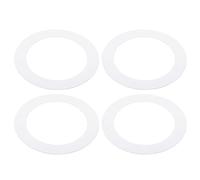 PATIKIL Anillo de Ajuste de Metal para Lámpara, 4 Uds, 4.13" de Diámetro Exterior, 2.99" de Diámetro Interior, Anillo Circular para Cubrir Luces Empotradas en Techo, Blanco Mate