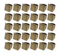 PATIKIL Anillo de latón en blanco, 17 x 19,5 mm, 30 unidades de anillos de dedo ajustables, base en blanco, anillo rectangular, bandeja plana para hacer joyas, encontrar tallas de bricolaje, bronce