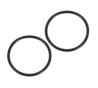 PATIKIL Anillo en O de metal de 1.6 pulgadas, 2 anillos de acero inoxidable 304 sólido sin costuras para manualidades, bolsas, atrapasueños, correas de perro, perchas de plantas de pared, color negro