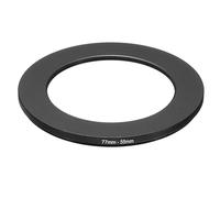 PATIKIL Anillo Reductor de Metal de 77 mm a 55 mm, Adaptador de Filtro de Lente de Cámara, Anillo Adaptador de Filtro de Aluminio para Capucha de Lentes de Cámara, Negro