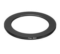 PATIKIL Anillo Reductor de Metal de 77 mm a 58 mm, Adaptador de Filtro de Lente de Cámara, Anillo Adaptador de Filtro de Aluminio para Capucha de Lentes de Cámara, Negro