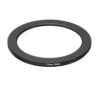 PATIKIL Anillo Reductor de Metal de 77 mm a 62 mm, Adaptador de Filtro de Lente de Cámara, Anillo Adaptador de Filtro de Aluminio para Capucha de Lentes de Cámara, Negro