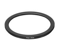 PATIKIL Anillo Reductor de Metal de 77 mm a 67 mm, Adaptador de Filtro de Lente de Cámara, Anillo Adaptador de Filtro de Aluminio para Capucha de Lentes de Cámara, Negro