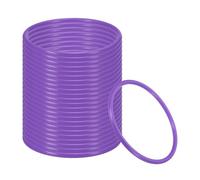 PATIKIL Anillos de Lanzamiento de Plástico de 5,1 Pulgadas para Botellas, Paquete de 24 Anillos de Carnaval de Plástico para Práctica de Velocidad y Agilidad, Favor de Fiesta, Púrpura