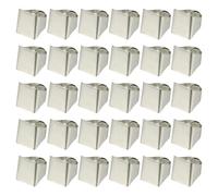 PATIKIL Anillos De Latón En Bruto 17x19.5mm 30 Pzs Base Ajustable Para Anillos Rectangular Plataforma Plana Bandeja Para Fabricación De Joyería DIY Grabados Blanco