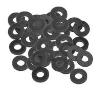 PATIKIL Arandela Plana de Goma M10, 40 Pcs Arandelas Planas de 10 mm de Diámetro Interior, 22 mm de Diámetro Exterior y 3 mm de Grosor, Junta Espaciadora de Sellado para Grifo, Negro