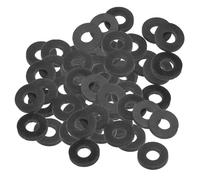 PATIKIL Arandela Plana de Goma M10, Paquete de 120 Unidades 10mm ID 22mm OD 3mm de Grosor Junta Espaciadora de Sellado para Grifo Tubería Manguera de Agua Perno de Fijación, Negro