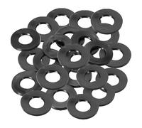 PATIKIL Arandela Plana de Goma M10, Paquete de 24 Unidades 10mm ID 20mm OD 3mm de Grosor Junta Espaciadora de Sellado para Grifo, Tubería de Agua, Manguera, Perno de Fijación, Negro