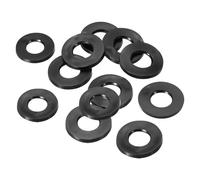 PATIKIL Arandela Plana de Goma M12, 12 Pcs, 12 mm de Diámetro Interior, 24 mm de Diámetro Exterior, 3 mm de Grosor, Junta Espaciadora de Sellado para Grifo, Tubo de Agua, Negro