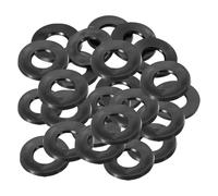 PATIKIL Arandela Plana de Goma M12, Paquete de 24 Unidades 12mm ID 24mm OD 3mm de Grosor Junta Espaciadora de Sellado para Grifo Tubería Manguera de Agua Perno de Fijación, Negro