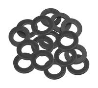 PATIKIL Arandela Plana de Goma M14, Paquete de 16 Unidades 14mm ID 24mm OD 3mm de Grosor Junta Espaciadora de Sellado para Grifo Tubería Manguera de Agua Perno de Fijación, Negro