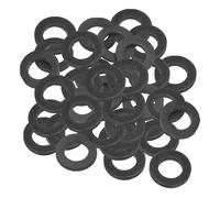 PATIKIL Arandela Plana de Goma M14, Paquete de 40 Unidades 14mm ID 24mm OD 3mm de Grosor Junta Espaciadora de Sellado para Grifo Tubería Manguera de Agua Perno de Fijación, Negro