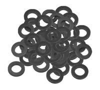 PATIKIL Arandela Plana de Goma M14, Paquete de 80 Unidades 14mm ID 24mm OD 3mm de Grosor Junta Espaciadora de Sellado para Grifo Tubería Manguera de Agua Perno de Fijación, Negro