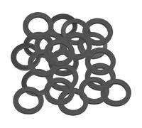 PATIKIL Arandela Plana de Goma M16, 20 Pcs, 16 mm de Diámetro Interno, 24 mm de Diámetro Externo, 2 mm de Grosor, Junta Espaciadora de Sellado para Grifo, Tubo de Agua, Negro