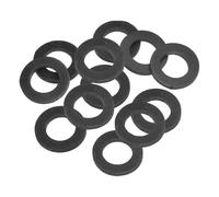 PATIKIL Arandela Plana de Goma M16, Paquete de 12 Unidades 16mm ID 27mm OD 3mm de Grosor Junta Espaciadora de Sellado para Grifo, Tubo de Agua, Manguera, Perno de Fijación, Negro