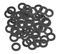 PATIKIL Arandela Plana de Goma M16, Paquete de 120 Unidades 16mm ID 27mm OD 3mm de Grosor Junta Espaciadora de Sellado para Grifo, Tubo de Agua, Manguera, Perno de Fijación, Negro