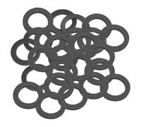 PATIKIL Arandela Plana de Goma M16, Paquete de 24 Unidades 16mm ID 24mm OD 2mm de Grosor Junta Espaciadora de Sellado para Tubería de Grifo, Manguera de Agua, Perno de Fijación, Negro