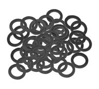 PATIKIL Arandela Plana de Goma M20, 100 Pcs 20 mm de Diámetro Interior 30 mm de Diámetro Exterior 3 mm de Grosor Junta Espaciadora de Sellado para Grifo Tubería Manguera de Agua, Negro