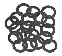 PATIKIL Arandela Plana de Goma M20, 20 Pcs, 20 mm de Diámetro Interior, 30 mm de Diámetro Exterior, 2.5 mm de Grosor, Junta Espaciadora de Sellado para Grifo, Tubo de Agua, Negro