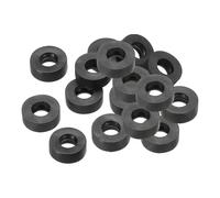 PATIKIL Arandela Plana de Goma M3, 16 Pcs, 3 mm de Diámetro Interior, 8 mm de Diámetro Exterior, 3 mm de Grosor, Junta Espaciadora de Sellado para Grifo, Sujetador de Pernos, Negro