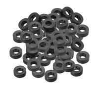 PATIKIL Arandela Plana de Goma M3, 40 Pcs, 3 mm de Diámetro Interno, 8 mm de Diámetro Externo, 3 mm de Grosor, Anillo de Junta de Sellado para Grifo, Tubo de Agua, Perno, Negro