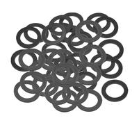 PATIKIL Arandela Plana de Goma M31, Paquete de 80 Unidades 31mm ID 45mm OD 3.5mm de Grosor Junta Espaciadora de Sellado para Grifo, Tubo de Agua, Perno de Fijación, Negro