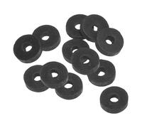 PATIKIL Arandela Plana de Goma M4, 12 Pcs, 4 mm de Diámetro Interior, 13.8 mm de Diámetro Exterior, 3 mm de Grosor, Anillo de Junta Espaciadora de Sellado para Grifo, Tubo de Agua, Negro