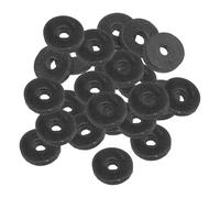 PATIKIL Arandela Plana de Goma M4, Paquete de 24 Unidades 4mm ID 13mm OD 3mm de Grosor Junta Espaciadora de Sellado para Grifo, Tubo de Agua, Manguera, Perno de Fijación, Negro