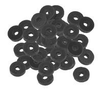 PATIKIL Arandela Plana de Goma M4, Paquete de 60 Unidades 4mm ID 13.8mm OD 3mm de Grosor Junta Espaciadora de Sellado para Grifo, Tubo de Agua, Manguera, Perno de Fijación, Negro