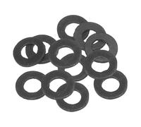 PATIKIL Arandela Plana de Goma M5, Paquete de 12 Unidades 5mm ID 12mm OD 1mm de Grosor Junta Espaciadora de Sellado para Grifo, Tubo de Agua, Manguera, Perno de Fijación, Negro