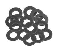 PATIKIL Arandela Plana de Goma M5, Paquete de 16 Unidades 5mm ID 12mm OD 2mm de Grosor Junta Espaciadora de Sellado para Grifo Tubería Manguera de Agua Perno de Fijación, Negro