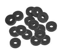 PATIKIL Arandela Plana de Goma M5, Paquete de 16 Unidades 5mm ID 13mm OD 4mm de Grosor Junta Espaciadora de Sellado para Grifo Tubo Manguera de Agua Perno de Fijación, Negro